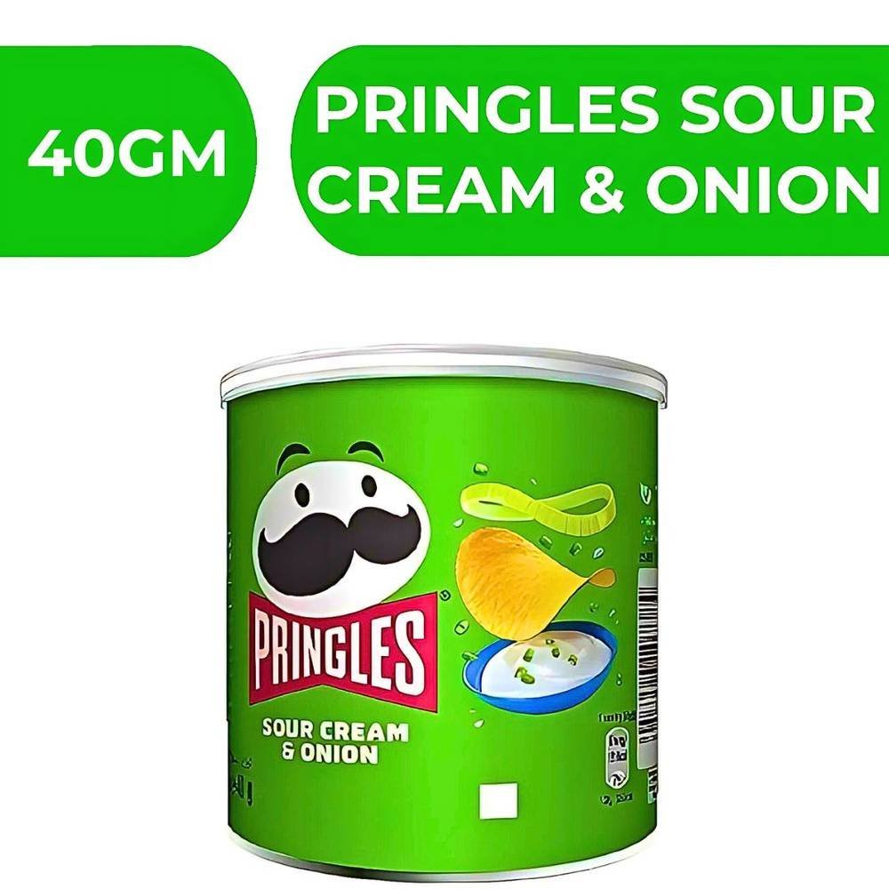 برنجلز صغير نكهة كريمة البصل 40غ 12 قطعة