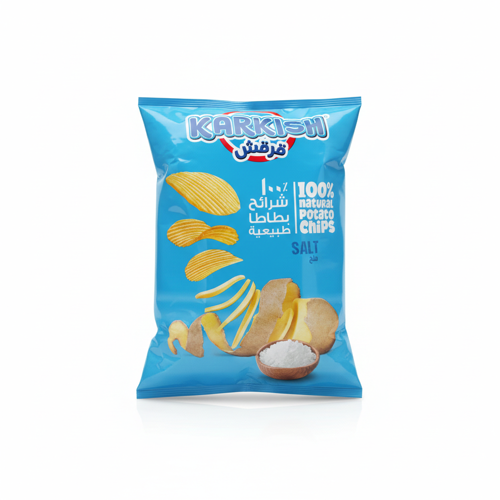 قرقش ٥٥غ نكهة ملح