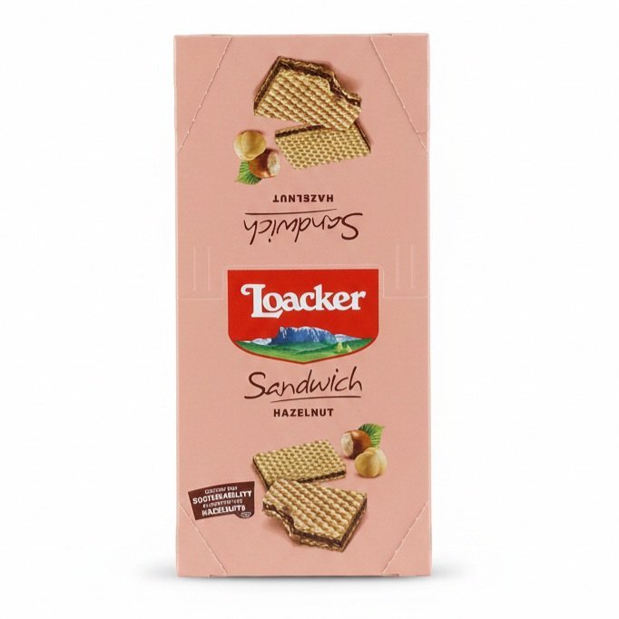 لواكر ساندويش ويفر نكهة البندق  25 قطعة